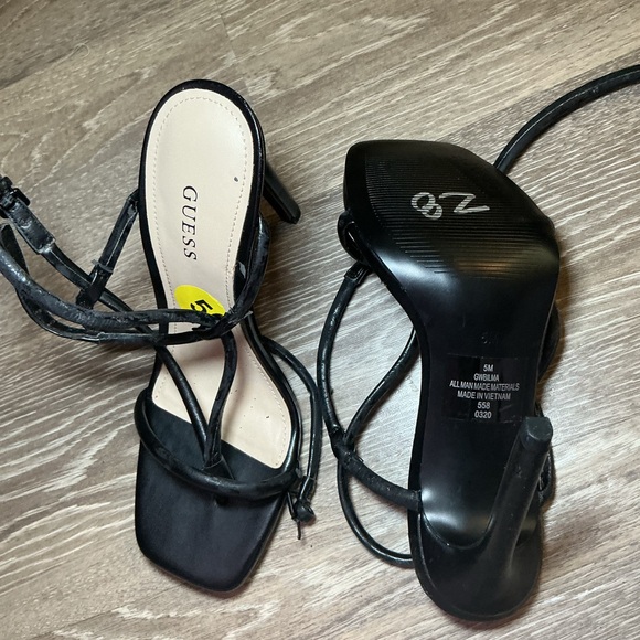 GUESS Black Strappy Women's Sandals - Picture 5 of 5